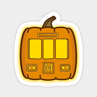 Pumpkin Metro Sticker